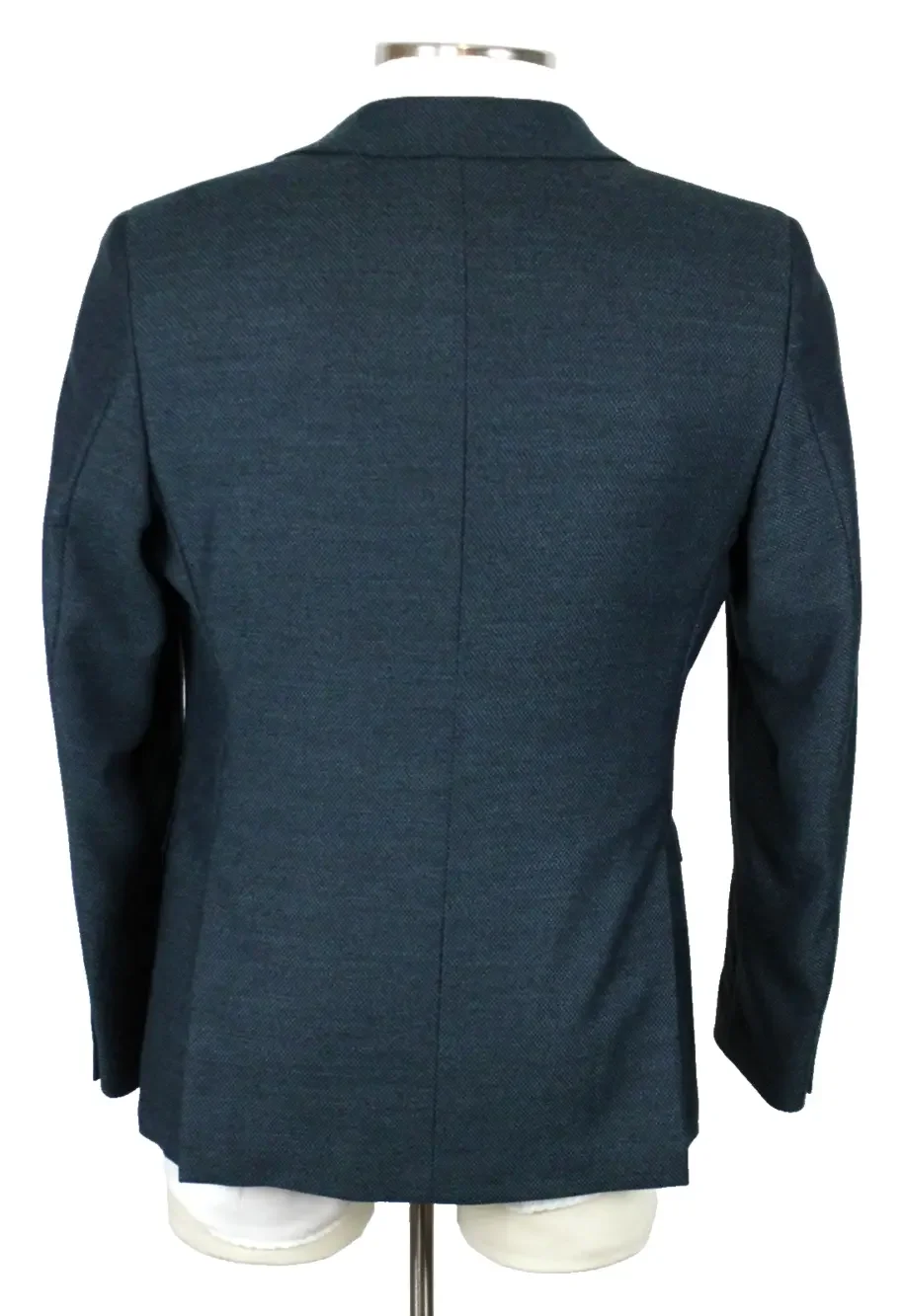 John Varvatos Varick Jacket Mens 40 R Wool Slim Fit Green Blue Check